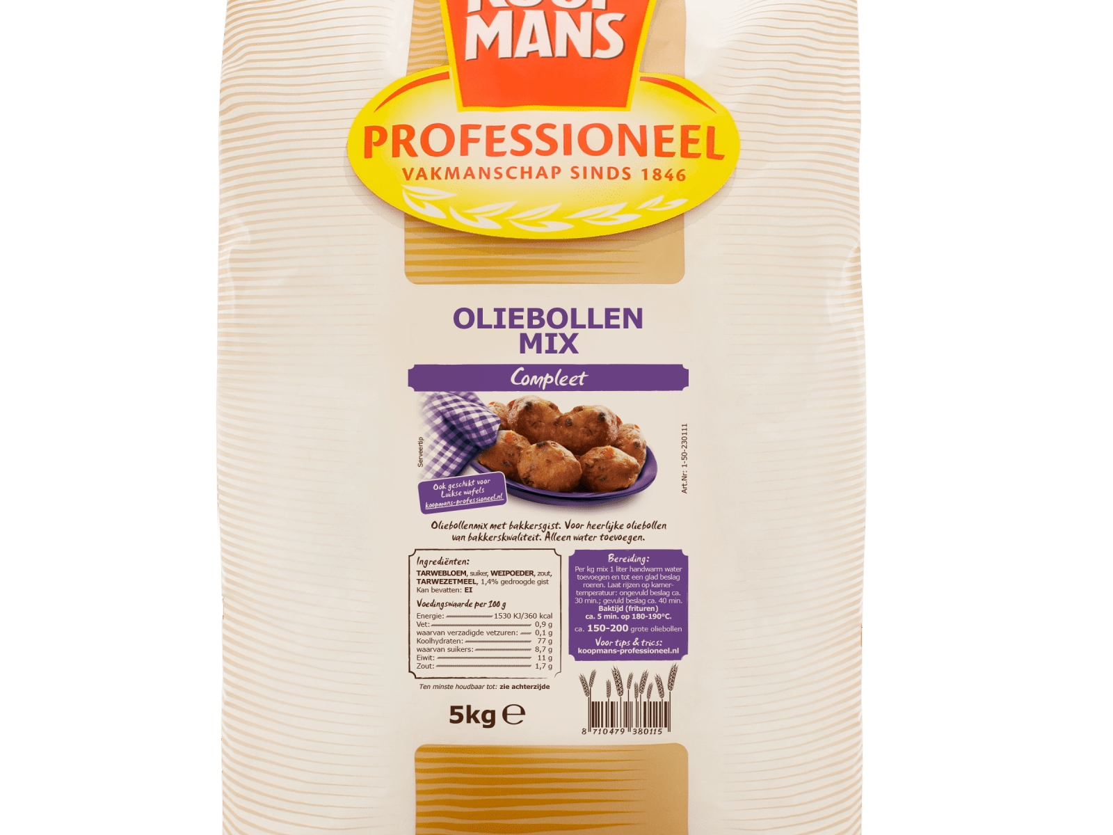 bedrag analyseren Eerbetoon Koopmans Professioneel Oliebollenmix Compleet 5 kg