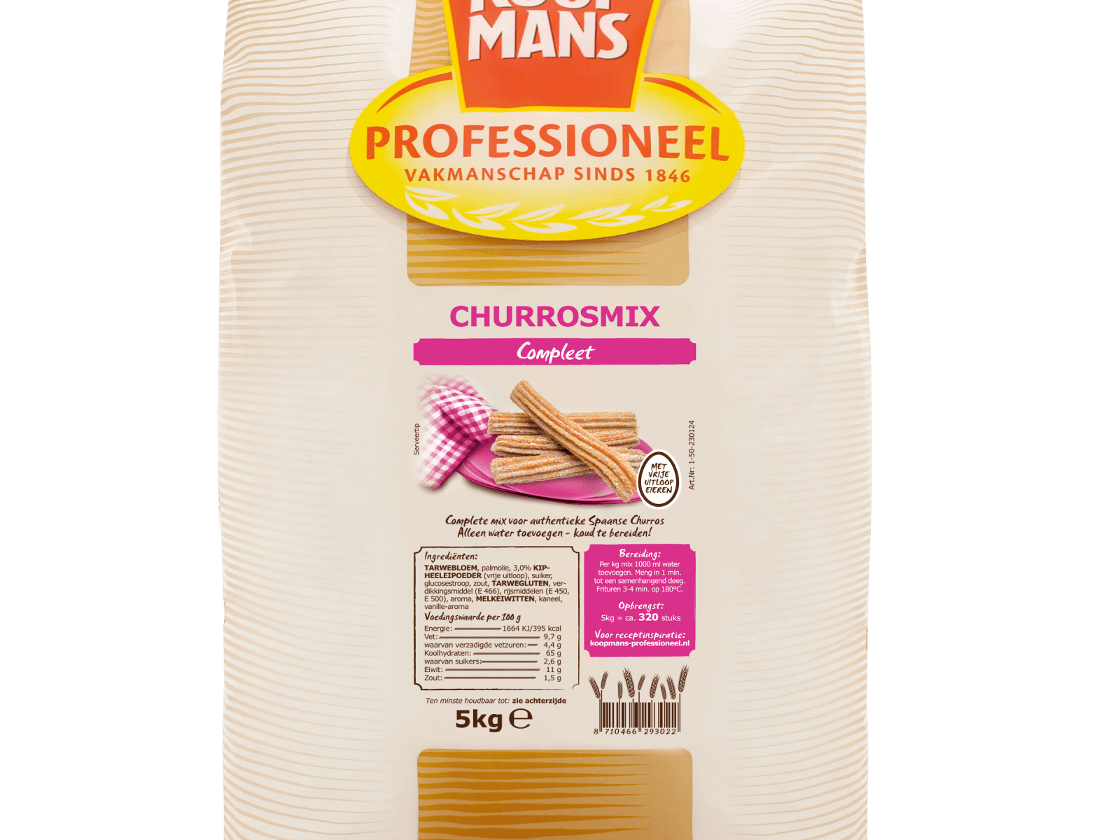 sympathie symbool een vergoeding Koopmans Professioneel Churrosmix